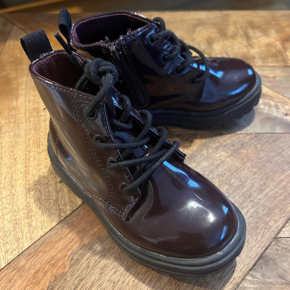 Zara Toddler Mauve Combat Boots